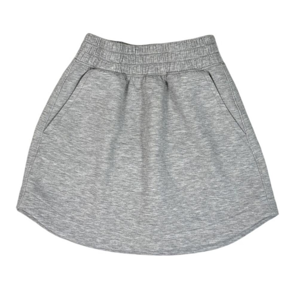Abercrombie YPB neoKnit Gray Cotton Mini Tennis Casual Skirt Size XS